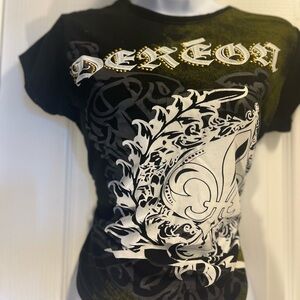 Beyoncé House of Deréon T Shirt. Color: Blk/Gld. Size: Large.